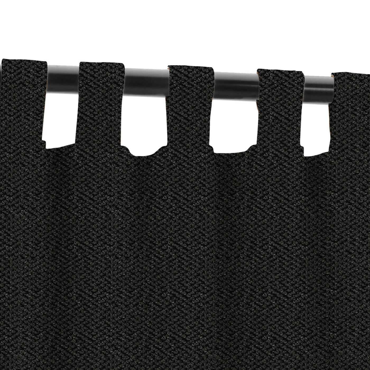 PENGI Outdoor Curtains Waterproof - Furcation Charcoal Gray