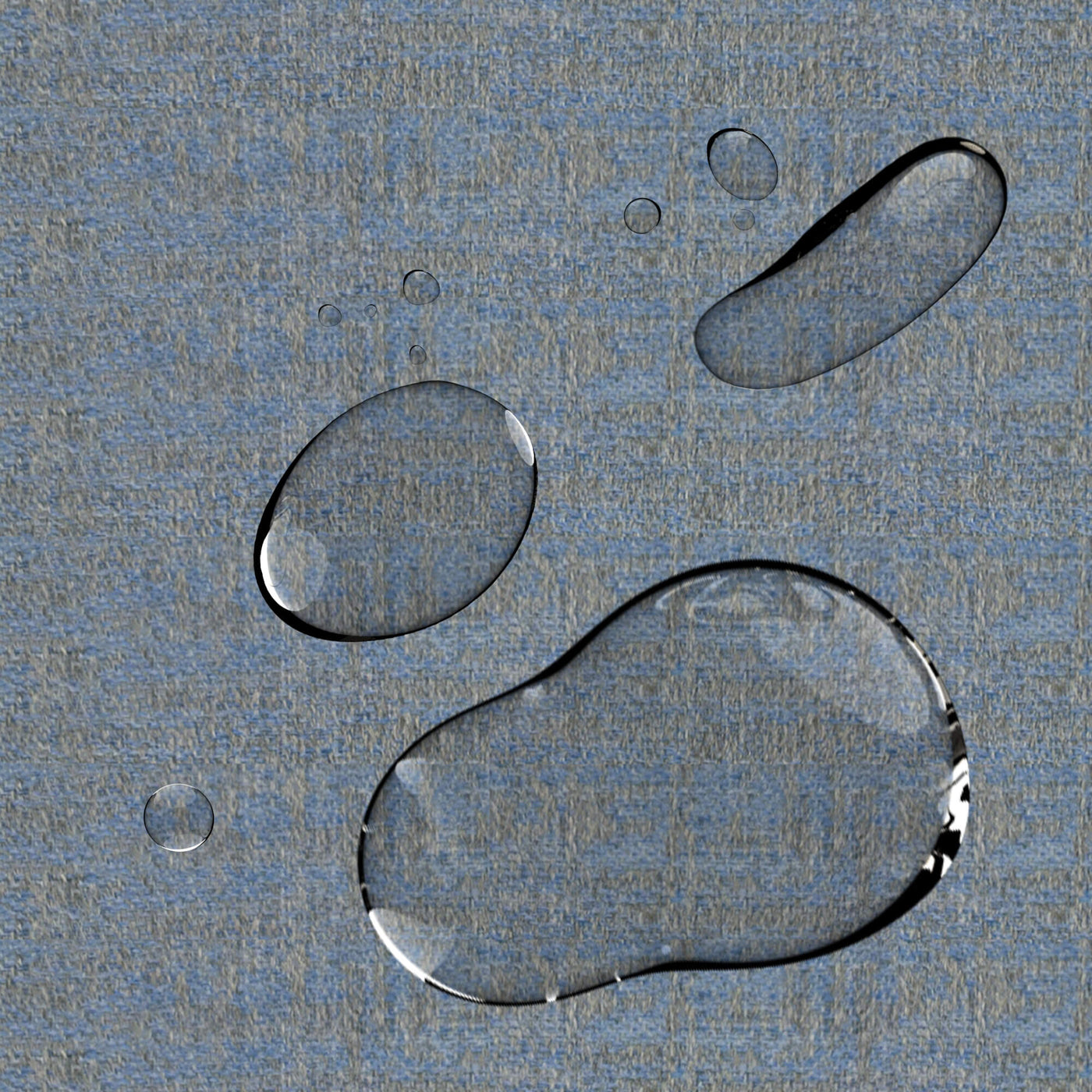 PENGI Outdoor Curtains Waterproof - Scenery Gray Blue