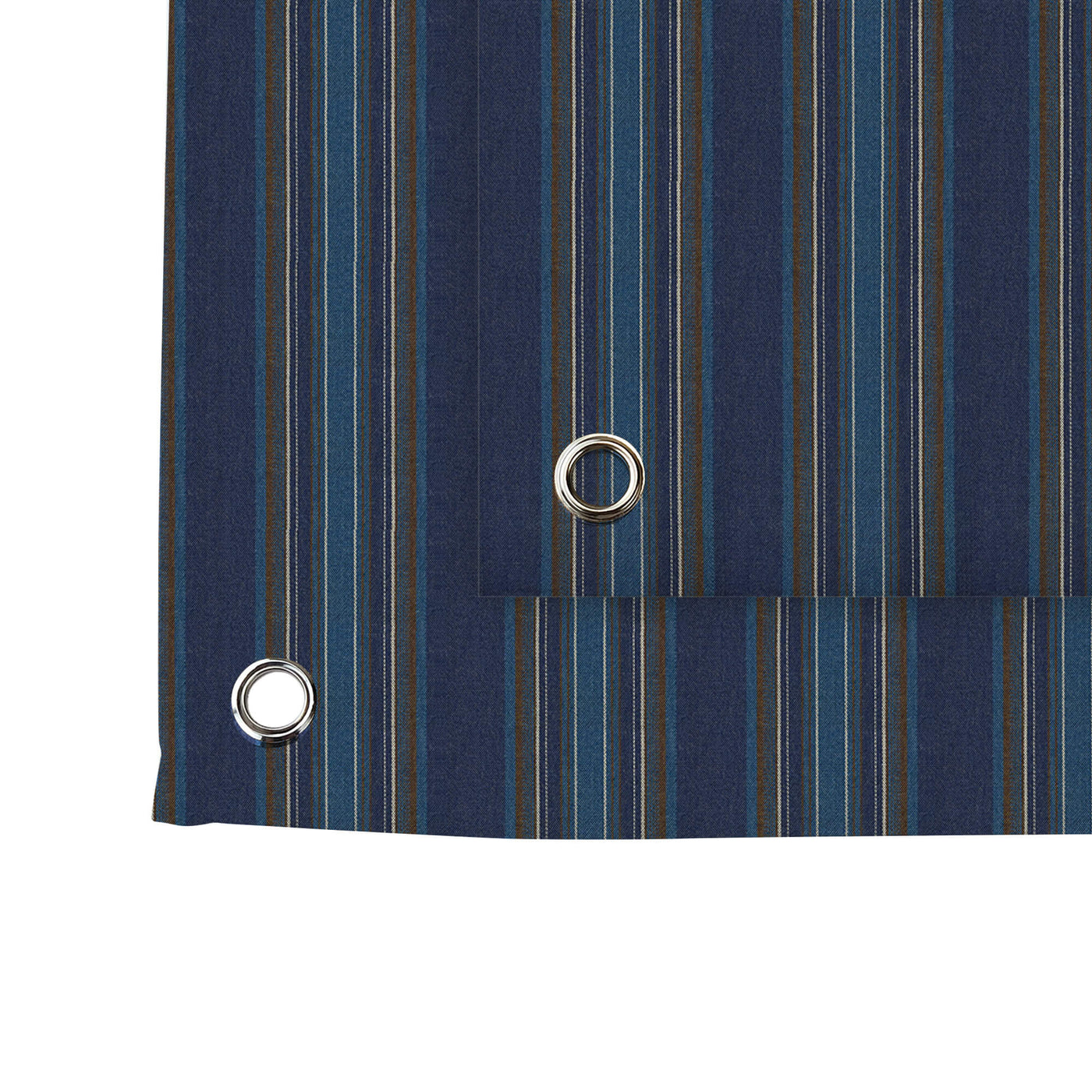 PENGI Outdoor Curtains Waterproof - Stripe Blue