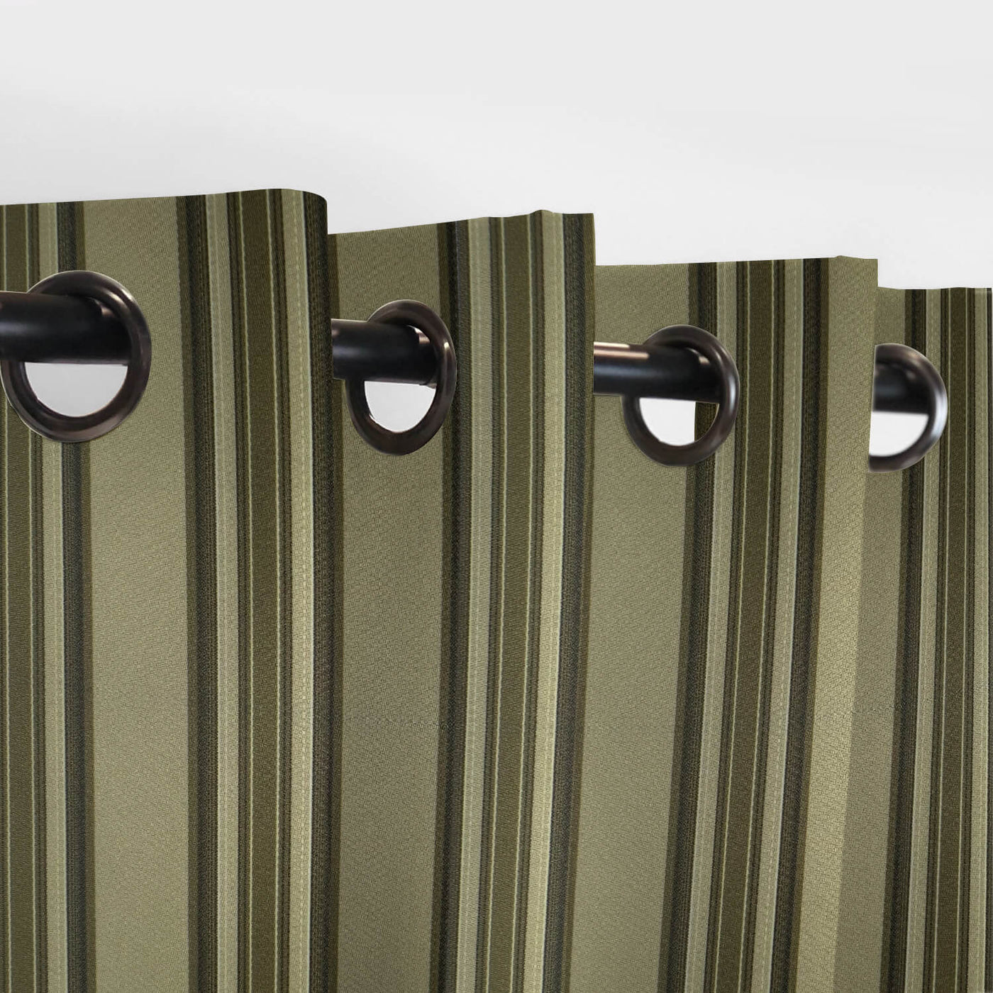 PENGI Outdoor Curtains Waterproof - Stripe Warm Sand