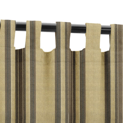 PENGI Outdoor Curtains Waterproof - Stripe Warm Sand