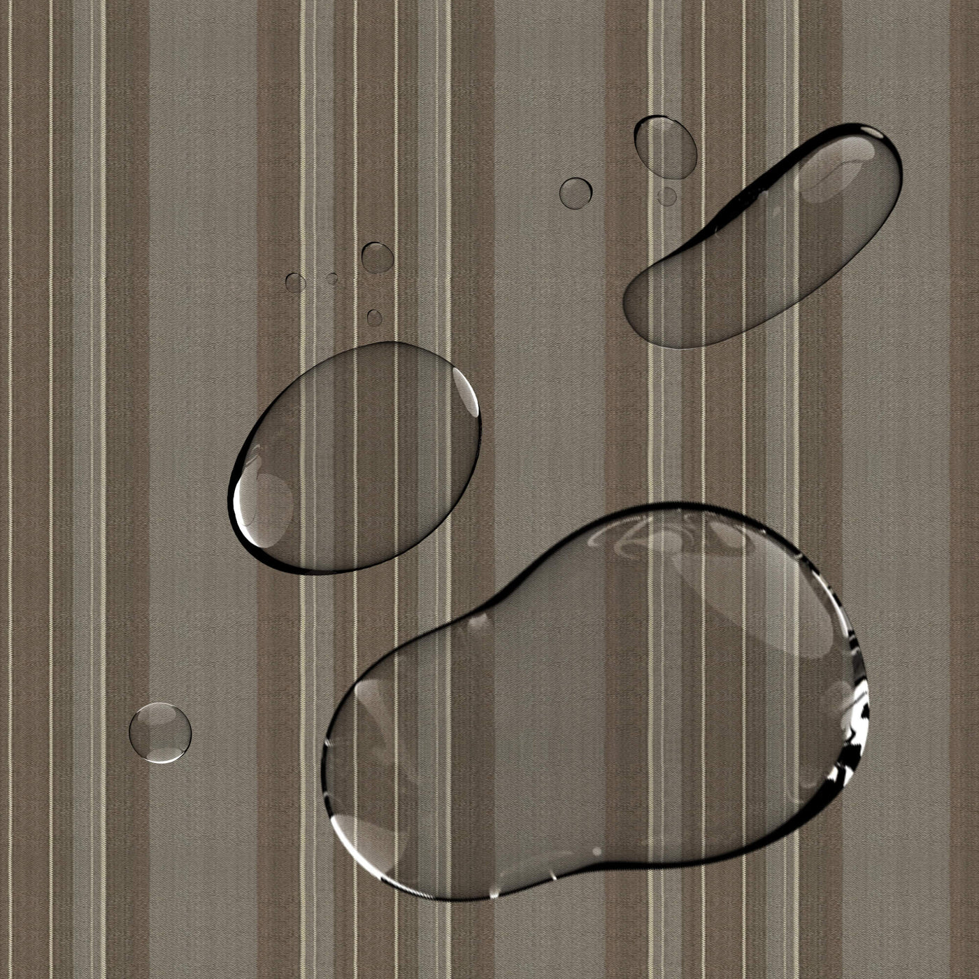 PENGI Outdoor Curtains Waterproof - Stripe Khaki