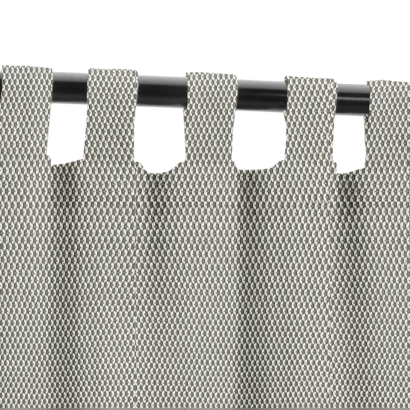 PENGI Outdoor Curtains Waterproof - Union Gray and White
