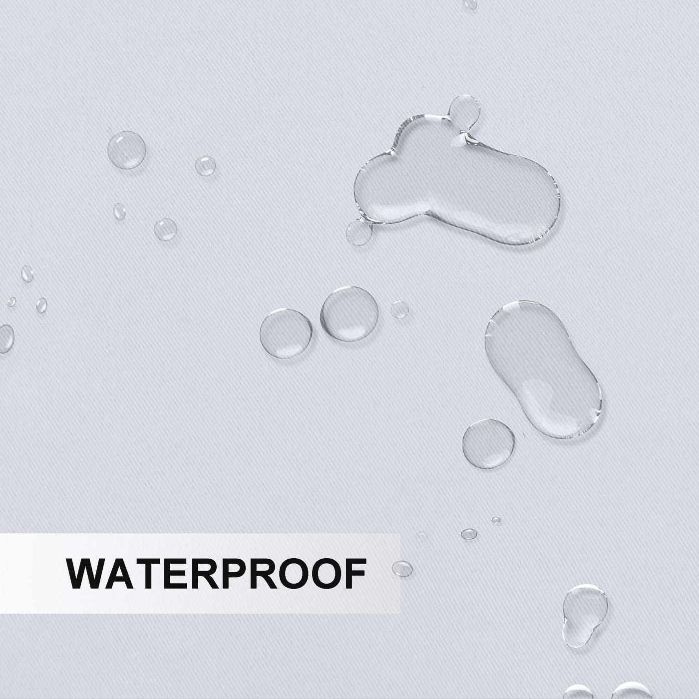 Waterproof Windproof Outdoor Curtains Top & Bottom Grommet 1 Panel