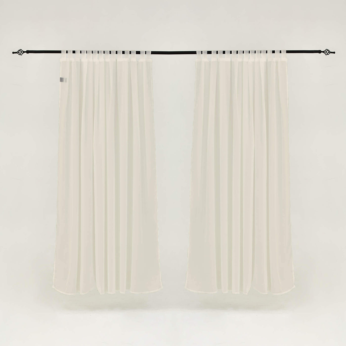 Outdoor Sheer Curtains Waterproof Velcro Tab Top - Flaxen