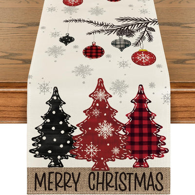 Table Runner with Christmas Pattern