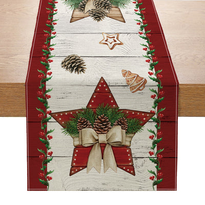 Christmas Linen Table Runner