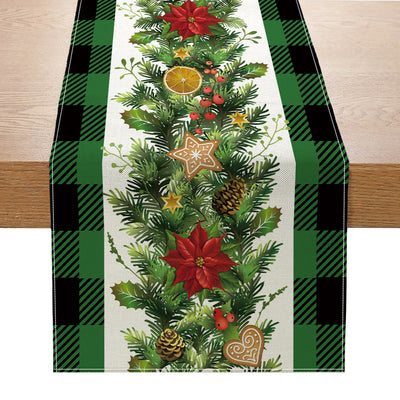 Christmas Linen Table Runner