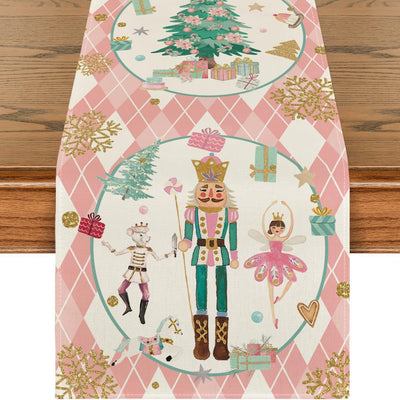 Table Runner with Christmas Pattern