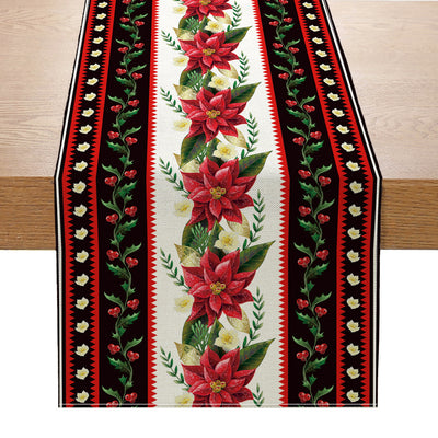 Christmas Linen Table Runner