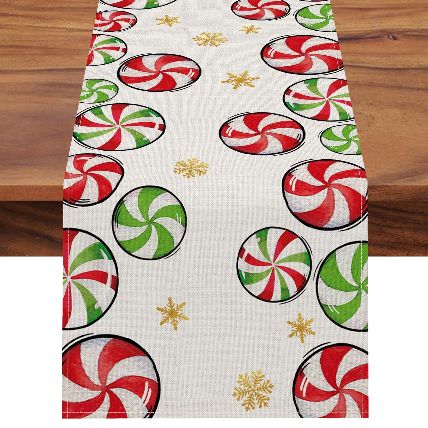 Table Runner with Christmas Pattern