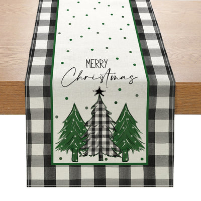 Christmas Linen Table Runner