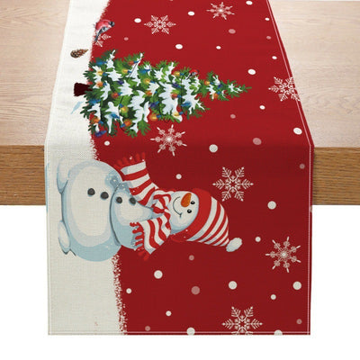 Table Runner with Christmas Pattern