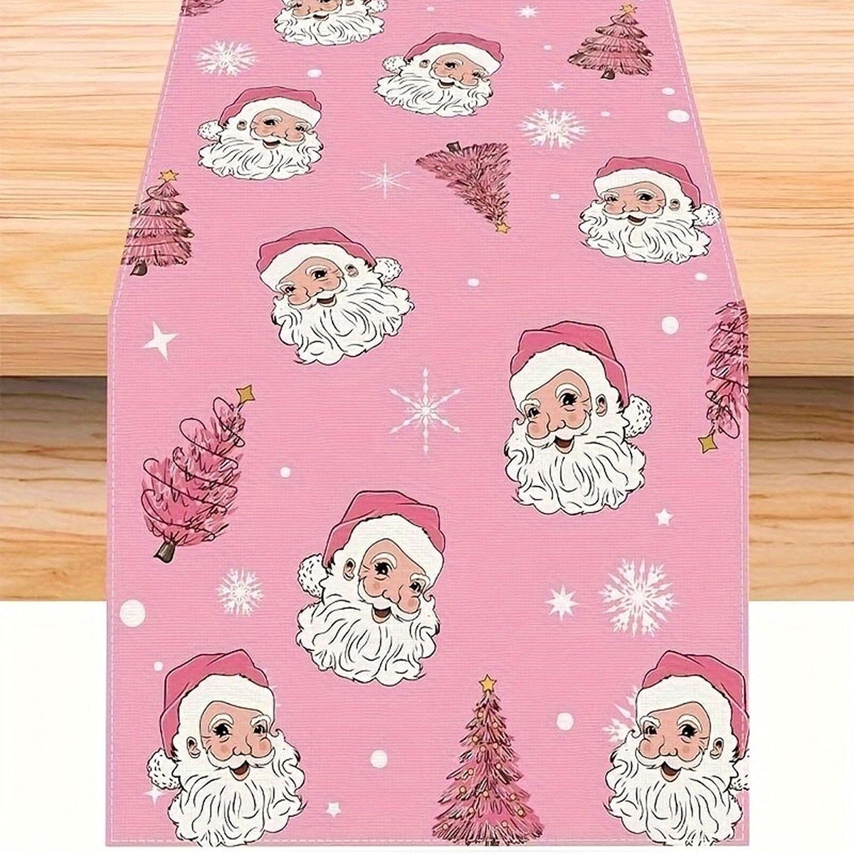 Table Runner with Christmas Pattern