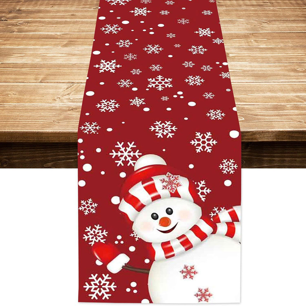 Table Runner with Christmas Pattern