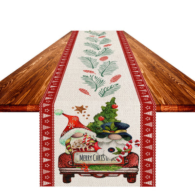 Table Runner with Christmas Pattern