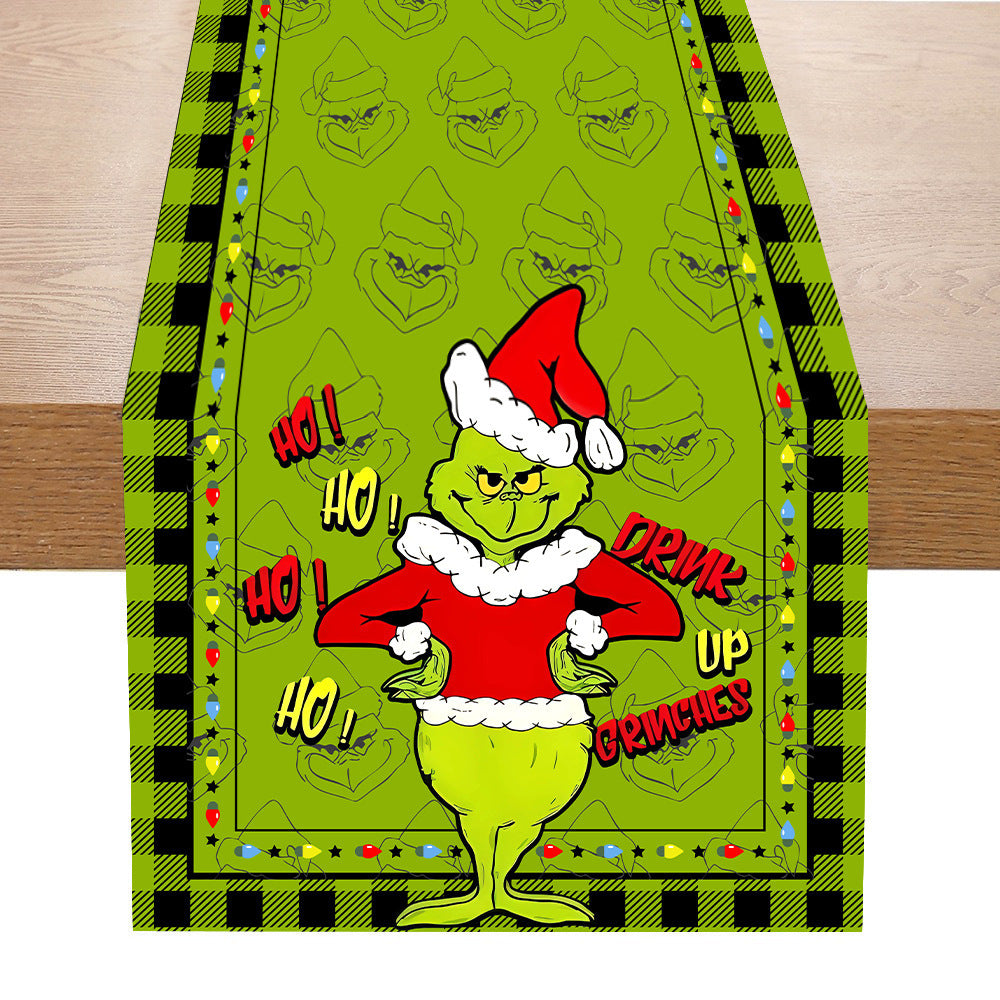 Christmas Linen Table Runner