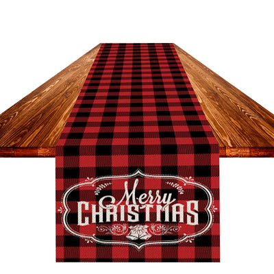 Table Runner with Christmas Pattern