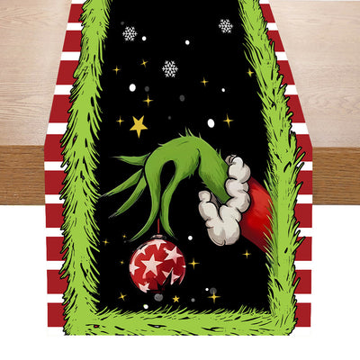 Christmas Linen Table Runner