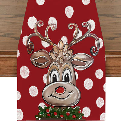 Table Runner with Christmas Pattern