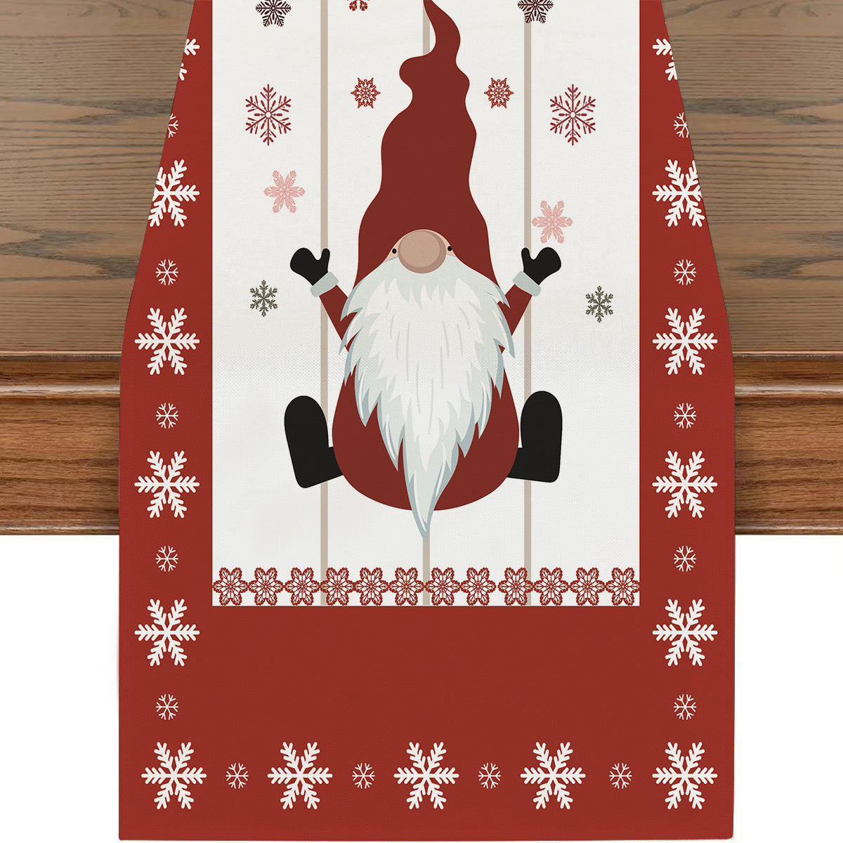 Table Runner with Christmas Pattern