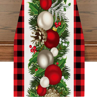 Table Runner with Christmas Pattern