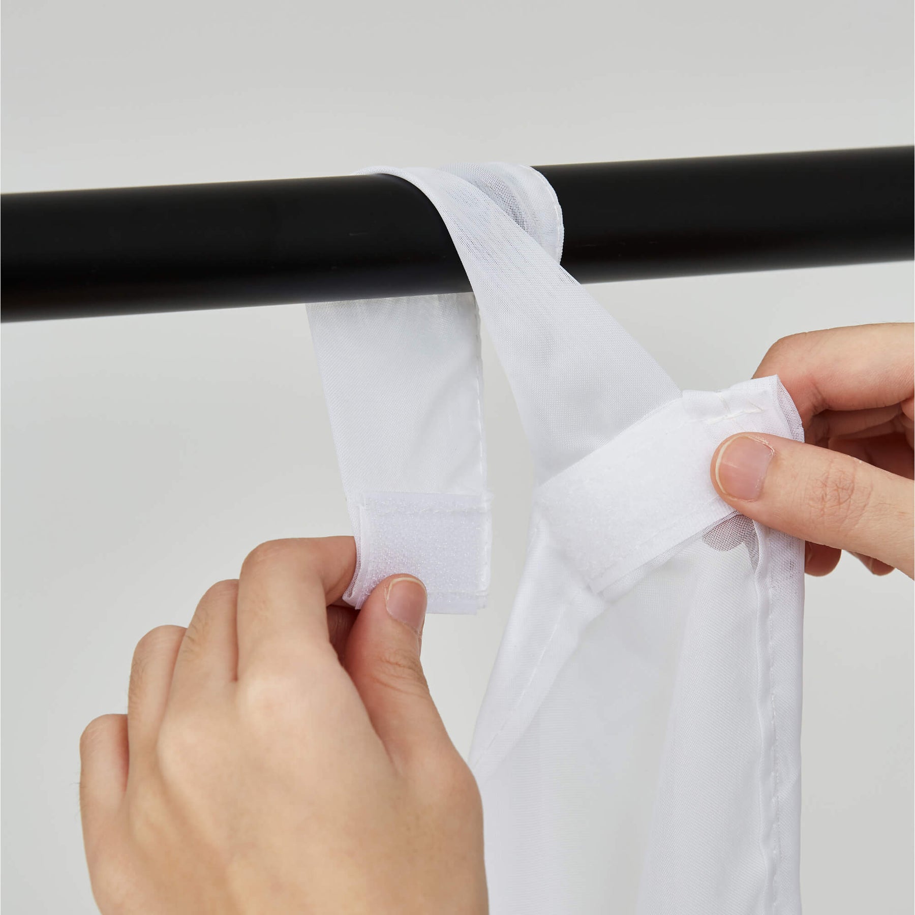 Outdoor Sheer Curtains Waterproof Velcro Tab Top for Patio