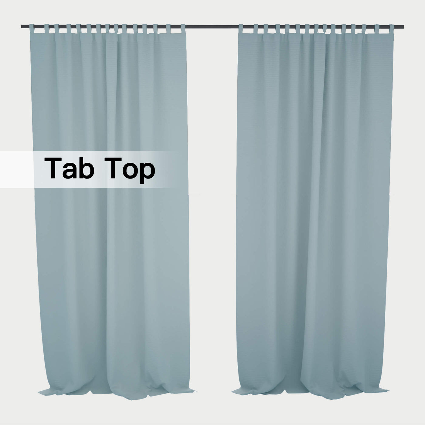 Heartcosy Thermal Curtains/Drapes 1 Panel Pale Blue | Waterproof Curtains Grommet/Tab Top | Custom Blackout Curtains