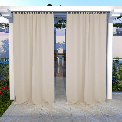 Outdoor Curtains Waterproof Tab Top 1 Panel
