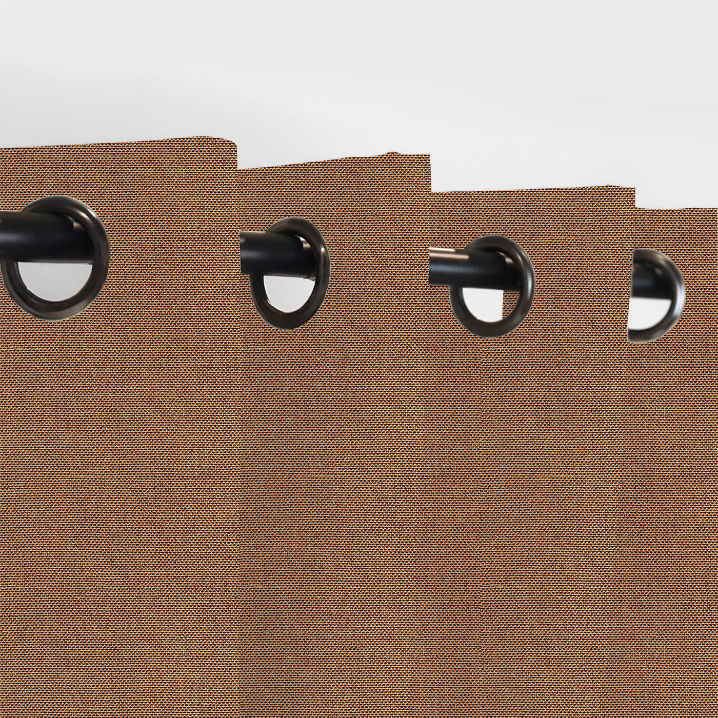 tobacco colored curtains Brown European Linen Window Curtain Panel 48"x84" Includes two panels with matching tie Outdoor Weighted Curtains Waterproof for